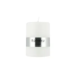 Zylinderkerze Powder   ¦ weiß ¦ Maße (cm): H: 10  Ø: 6.8