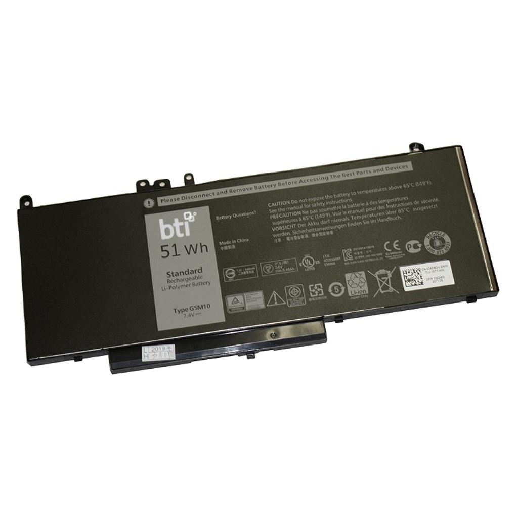 BTI alt to Dell Battery E5450 E5550 4 Cell 51Whr OEM: 7FR5J (4 Zellen, 6460 mAh) (7FR5J-BTI)