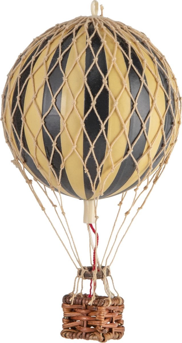 Authentic Models Luchtballon Floating The Skies Decoratie Zwart Ø 8,5 cm
