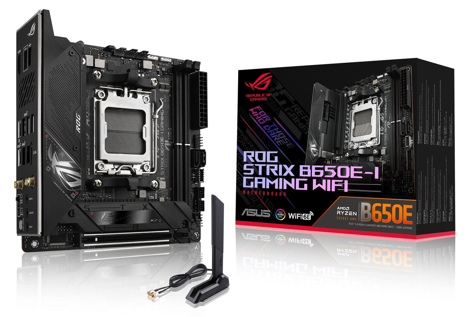ASUS ROG STRIX B650E-I GAMING WIFI Motherboard - AMD B650 - Mini ITX - DDR5 SDRAM