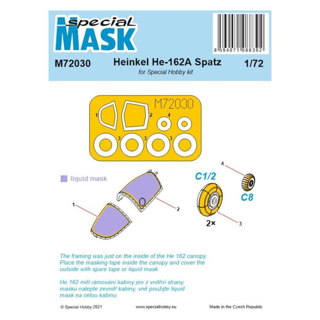 Special Hobby Heinkel He 162 MASK (100-M72030)
