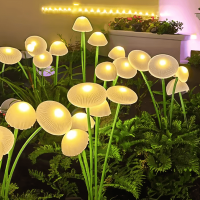Inspire Curations Solar Firework Lights Outdoor Waterproof Swaying Dandelion Starburst Lights jellyfish 2pcs