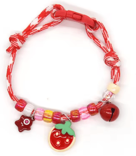 Inspire Picks Colorful Braided Pet Collar With Bell Adjustable Necklace For Cats And Small Dogs i