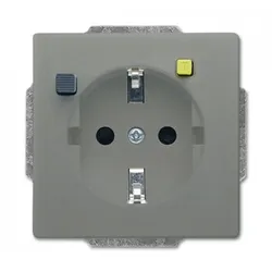 Busch-Jaeger 3120 EUCB-803 FI-SCHUKOMAT SCHUKO® Steckdosen-Einsatz mit Fehlerstrom-Schutzschalter