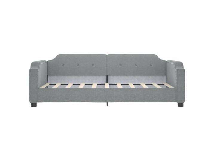 (En Promotion)Lit 1 PERSONNE 100x200cm Cadre de lit de repos Contemporain gris clair 100x200cm tissu L304289