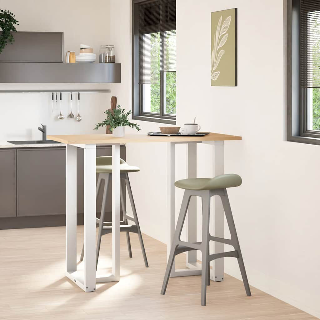 Latitude Run Ayzen Table Leg White 60 x 35 x (110-111) cm