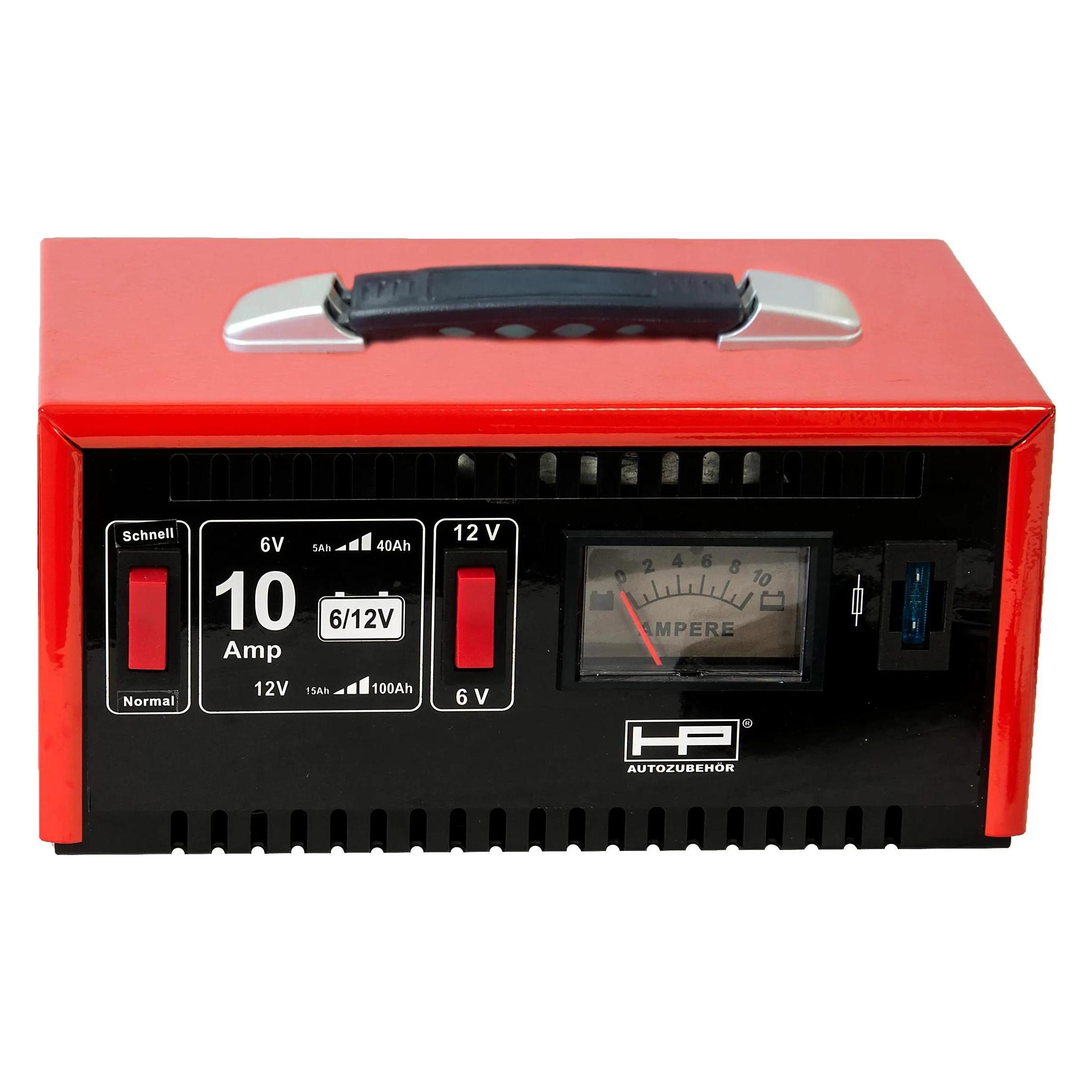 HP Autozubehör Batterie-Ladegerät 20510, 6/12 V, 10 A, Normal- und Schnellladung (10 A, 12V, 6V) (20510)