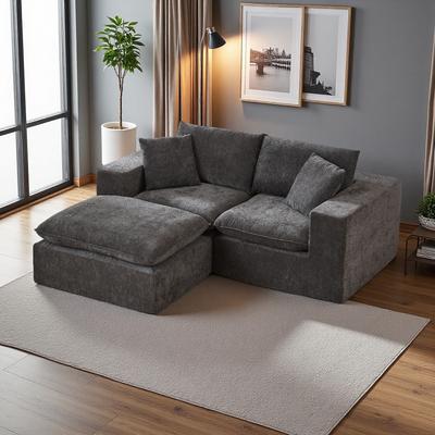 Chenille Modern Cloud Sectional Sofa with Freely Combinable Design
