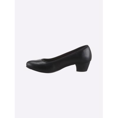 Pumps JANA, Damen, Gr. 40, schwarz, Lederimitat, Schuhe Pumps