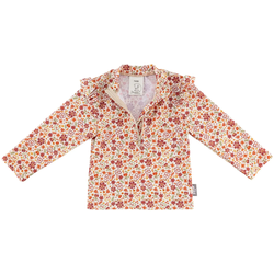 Sterntaler Badeshirt langarm mit UV-Schutz Blumen, natur | mehrfarbig, 98