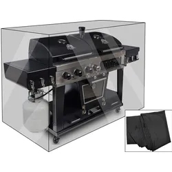 OUTFLEXX Premium Abdeckhaube, für Grills, z.B. 17311, schwarz, 191 x 67 x 123 cm, wasserbeständig