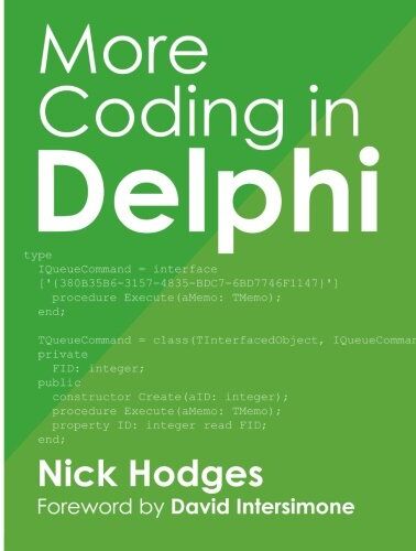 Nick Hodges - More Coding in Delphi - Preis vom 30.09.2026 09:01:18 h