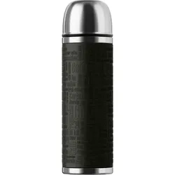 Emsa Senator Isolierflasche, Isoflasche, Isokanne, Edelstahl, Schwarz, 1 L, 515714