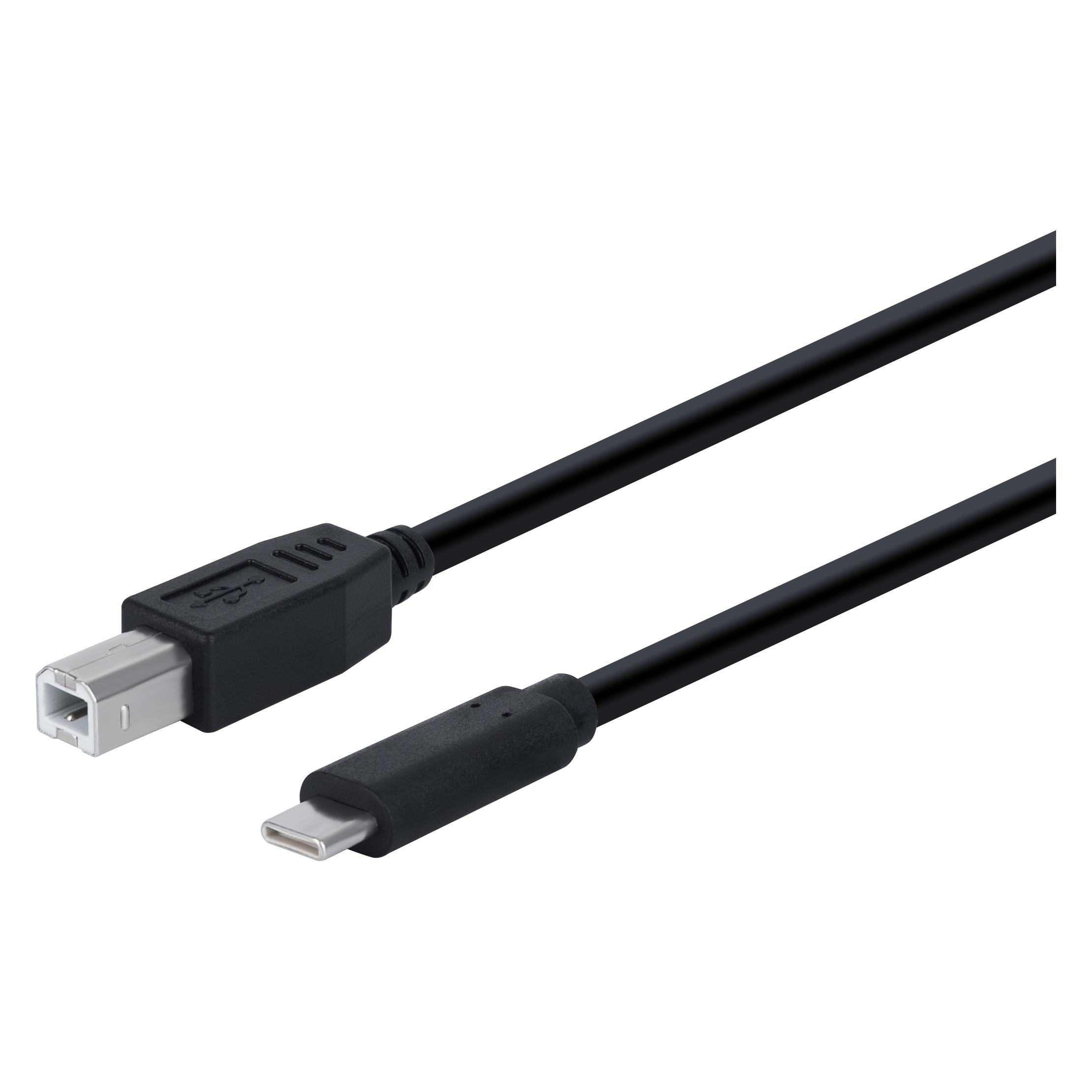 Fuj Tek USB-C to USB-B cable, 1m (1 m, USB 2.0) (47721484)