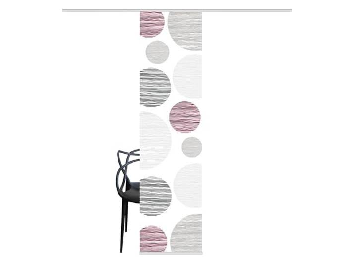 Home Fashion 87533-756 Schiebevorhang Digitaldruck Borden, Seidenoptik, 245 x 60 cm, Bordeaux