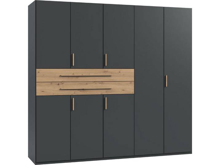 Wimex Drehtürenschrank Digit Kleiderschrank wahlweise mit oder ohne Spiegel (Schlafzimmer Schrank Bestseller im modernem Design) erhältlich in den Breiten 225cm oder 270cm (mit 8 oder 10 Türen)