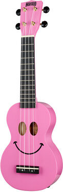 Mahalo Smiley Ukulele Pink Rose