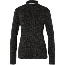 Tchibo - Blusenshirt mit Stehkragen - Damen - Gr. M - schwarz