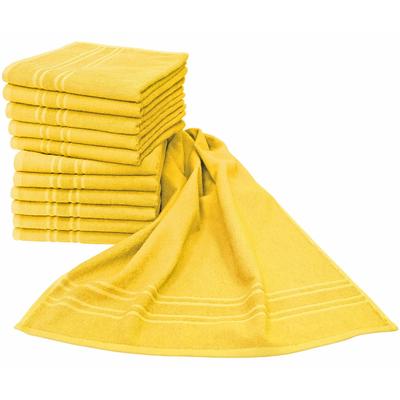 Handtücher DYCKHOFF "Saphir Friseurhandtücher", gelb, B:47cm L:85cm, Frottier, Frottier, Handtücher, Farbecht und besonders strapazierfähig, 47x85 cm