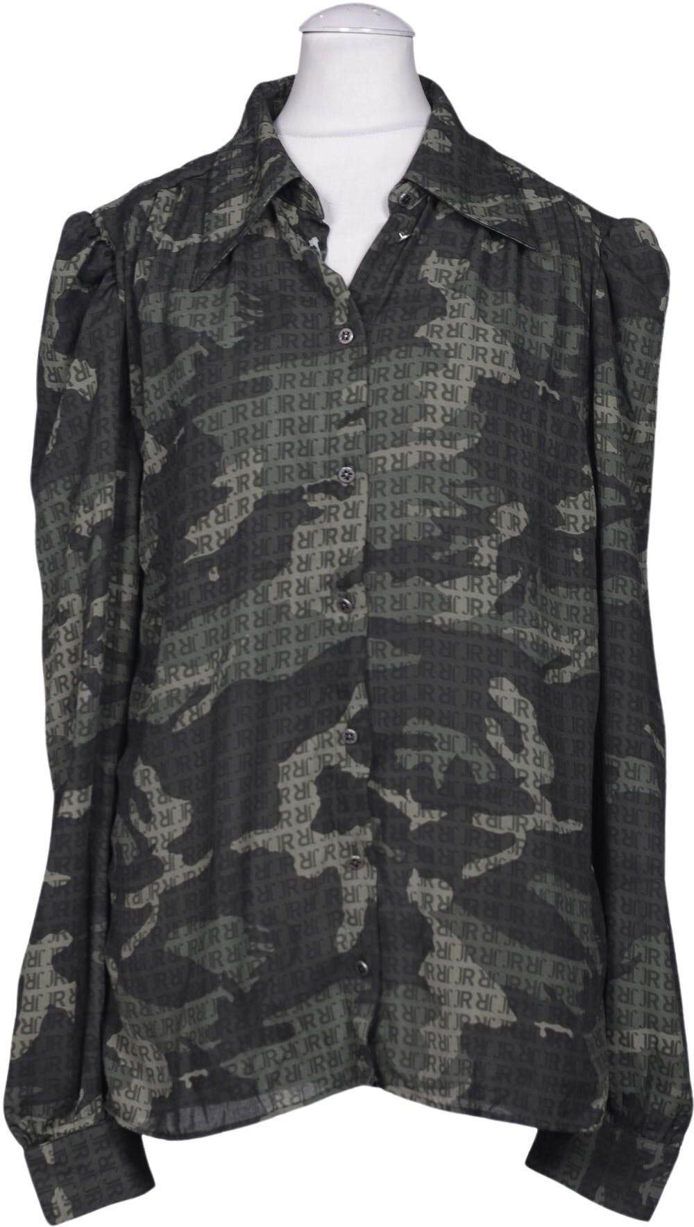John Richmond Damen Bluse, Grün, Gr. XS, Synthetik - Second Hand