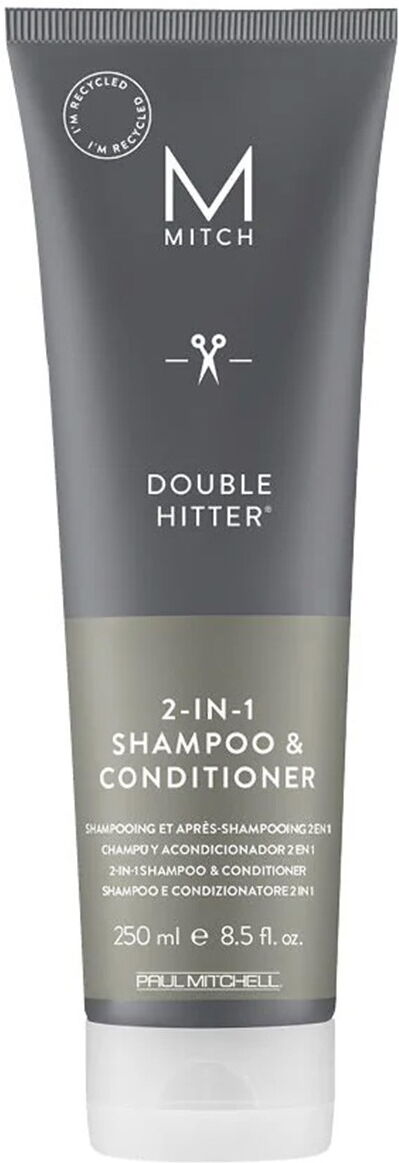 250ml Paul Mitchell Mitch Double Hitter 2-in-1 Shampoo & Conditioner
