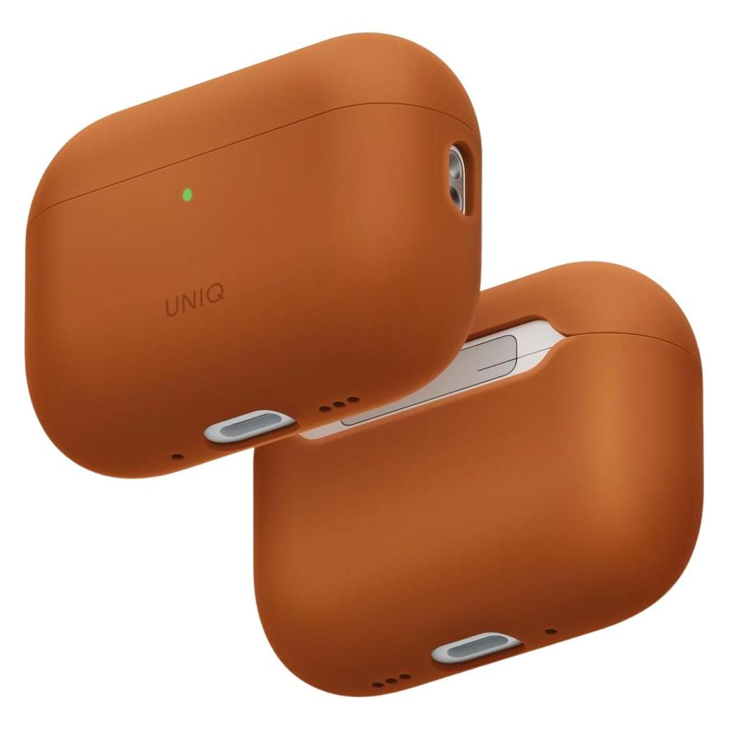 Uniq Case Lino for AirPods Pro 3 gen Silicone orange (Kopfhörer Hülle) (UNIQ-AIRPODSPRO3-LINOSUNORG)