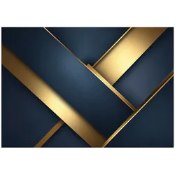 FOTOTAPETE Abstrakt Geometrisch Blau 250x175 cm
