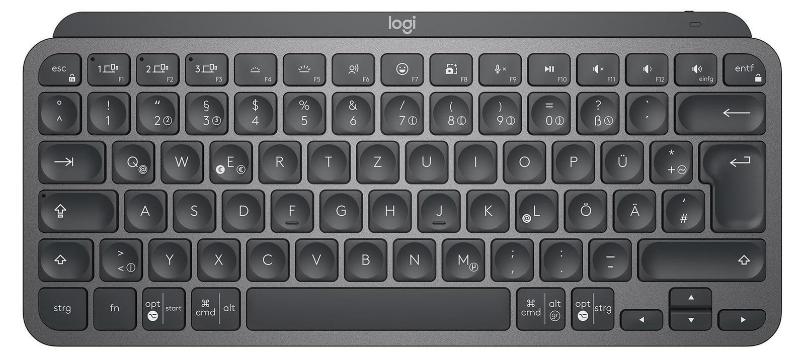 Logitech MX Keys Mini draadloos Bluetooth toetsenbord, grafietkleur