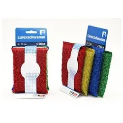 8er Set Lurex Schwamm Topfreiniger kratzfrei 10g – Glanzschwamm für beschichtete Pfannen, Töpfe, Ceranfeld & Edelstahl