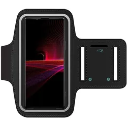 SmartFitness Sony Xperia 1 III Handy Sport Armband, Smartphone Sportarmband, Schwarz