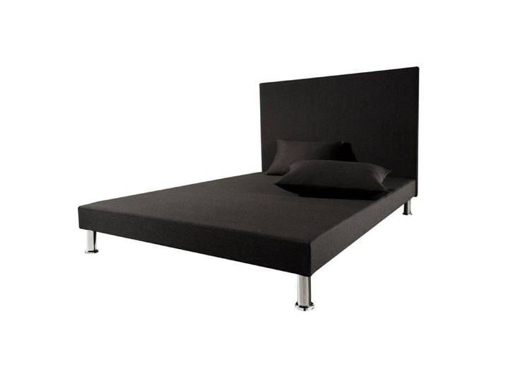 Sommier tapissier + tête + jeu de pieds 140x190 Deco 12 lattes
