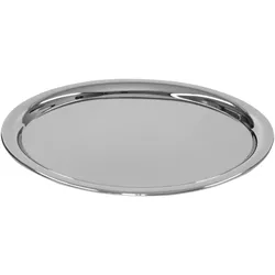 Schneider - Serviertablett oval 22 x 28,5 cm, Edelstahl, mit gebördeltem Rand, poliert