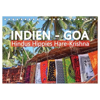Indien - Goa Hindus Hippies Hare-Krishna (Tischkalender 2027 DIN A5 quer), CALVENDO Monatskalender
