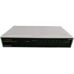 Longshine Switch 8x GE GS7108-E (8 Ports), Netzwerk Switch, Silber