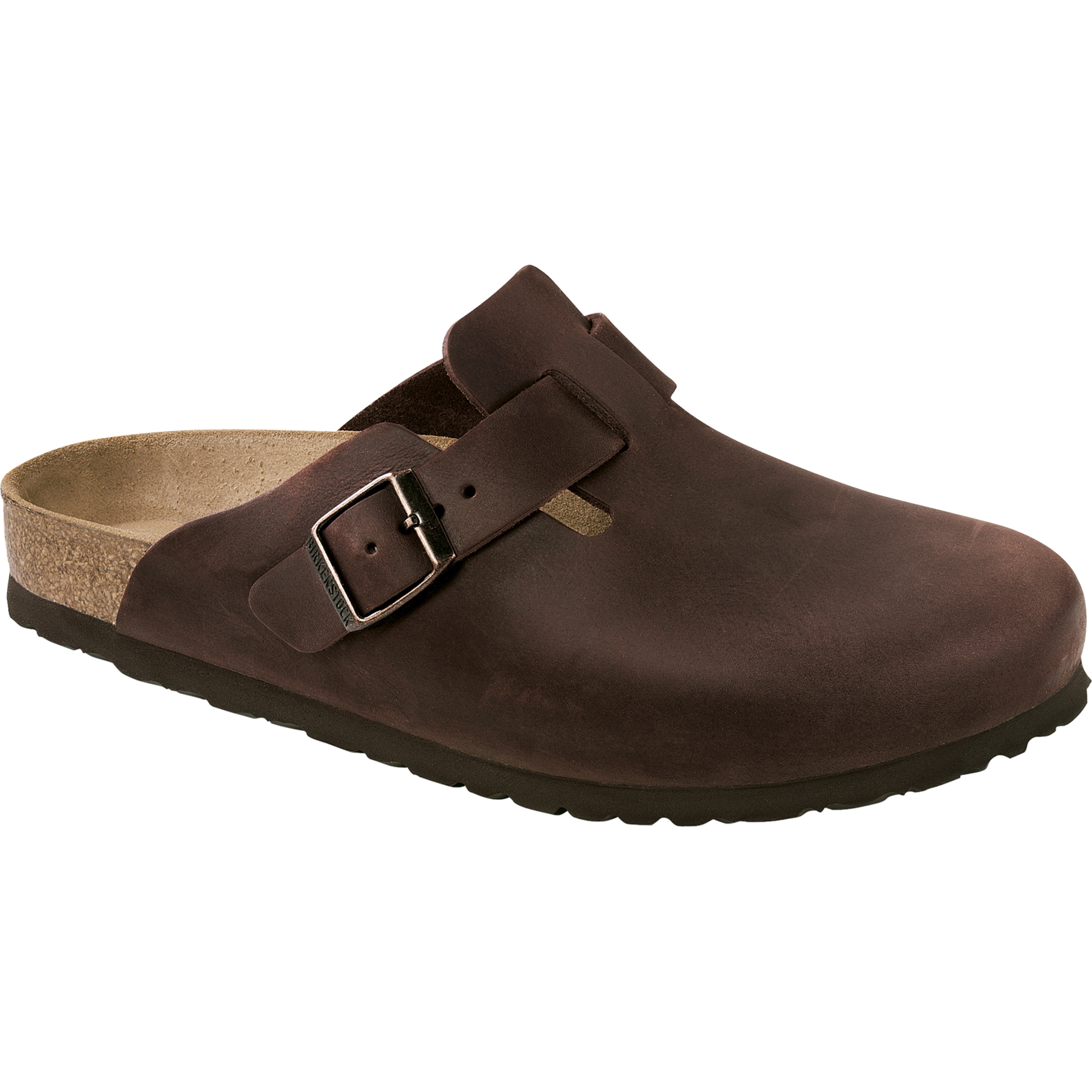 Birkenstock Boston Oiled Leather Regular Sandale Sandalen braun Größe 42 Lifestyle