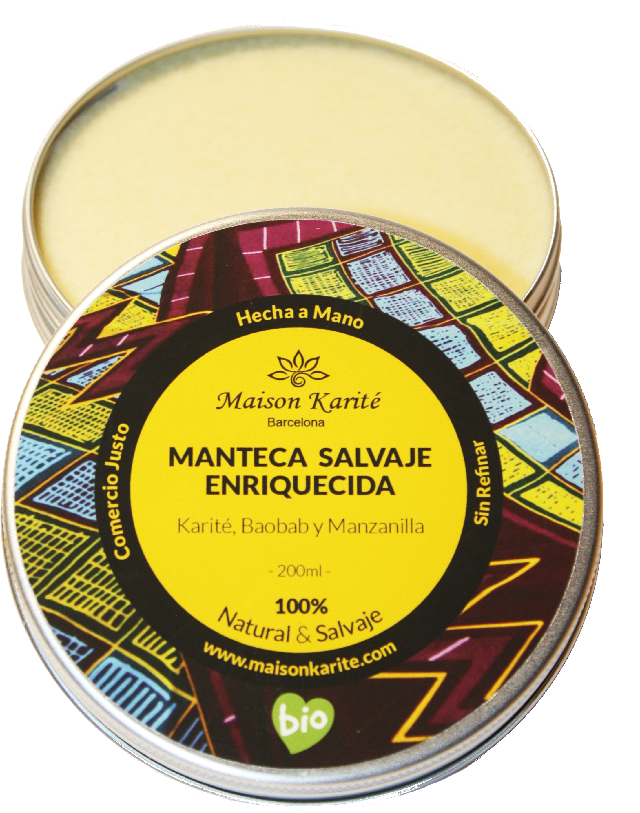 Maison Karité Manteca de Karité Salvaje Bio Lata Aluminio 100 ml 200