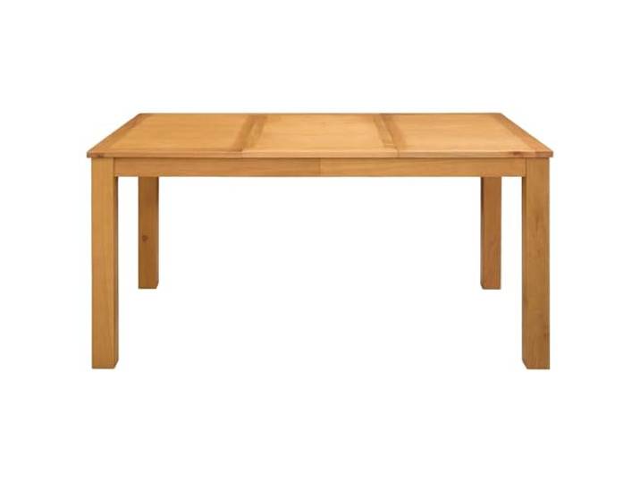 HBBMGYD Esstisch aus massiver Eiche, 150 x 85 x 75 cm Quadratische Beine, minimalistisches Design, moderner Stil, optimierter Bodenraum, Verwendung im Innenbereich