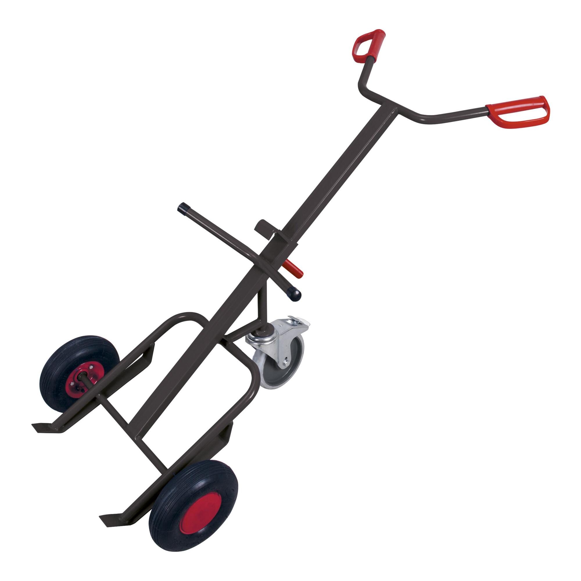VARIOfit Fasskarre 1 Stützbremsrolle RAL 7016 (fk-1105/AG)