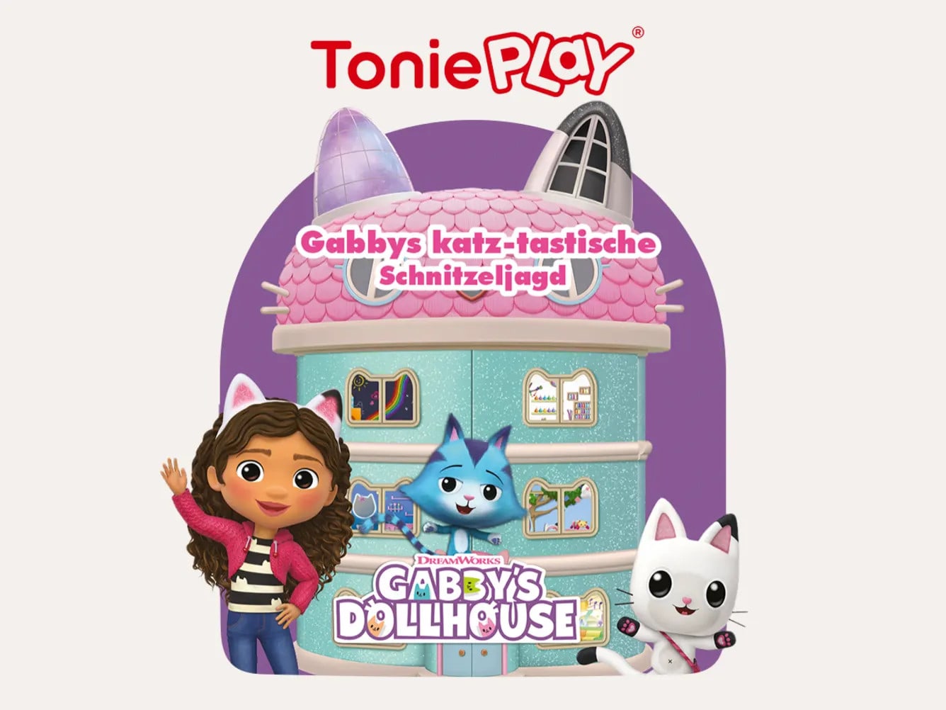 Boxine Tonies Play Spiel für Toniebox 2 Play M - Gabbys Dollhouse - Gabbys katz-tastische Schnitzeljagd 11003458