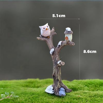 Inspire Select Enchanted Mini Fairy Garden Figurines Set Whimsical DIY Fairy Garden Accessories For Miniature Landscaping & Dollhouse brown Trunk 1 Pc