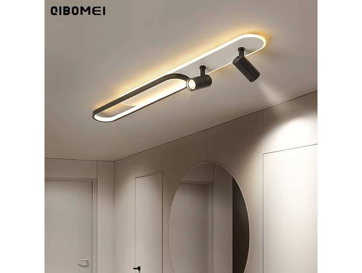 Plafonnier Led Simple avec projecteur couloir allée balcon longue plafonnier moderne décoratif éclairage intérieur luminaires