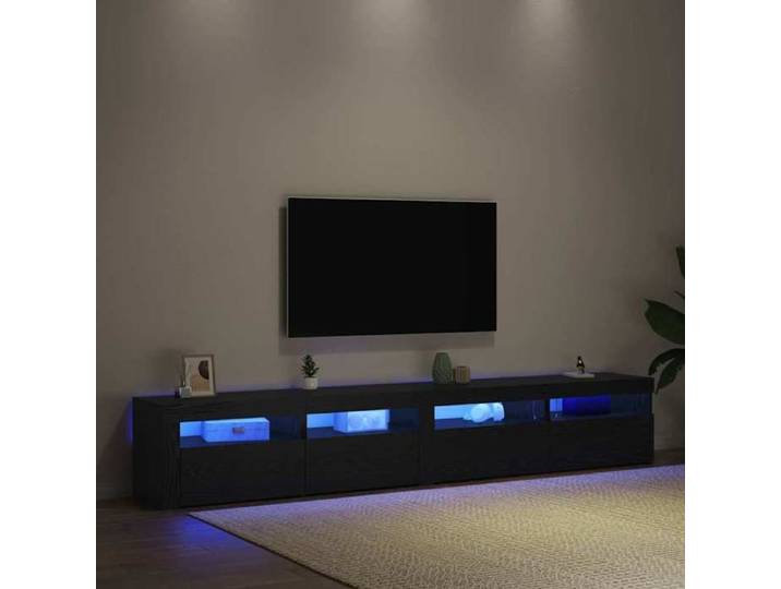 SALE Janvier  MODERNE Armoires TV - MGH - Meubles TV 3 pcs - Pour salon - Chêne noir 240x35x40 cm TT4155
