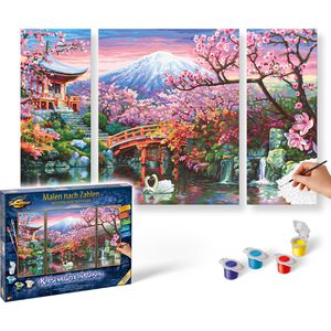 Schipper 609260751 Meisterklasse Triptychon, ab 14 Jahre, Kirschblüte in Japan, 3-teilig, 80 x 50 cm, 2 Stück