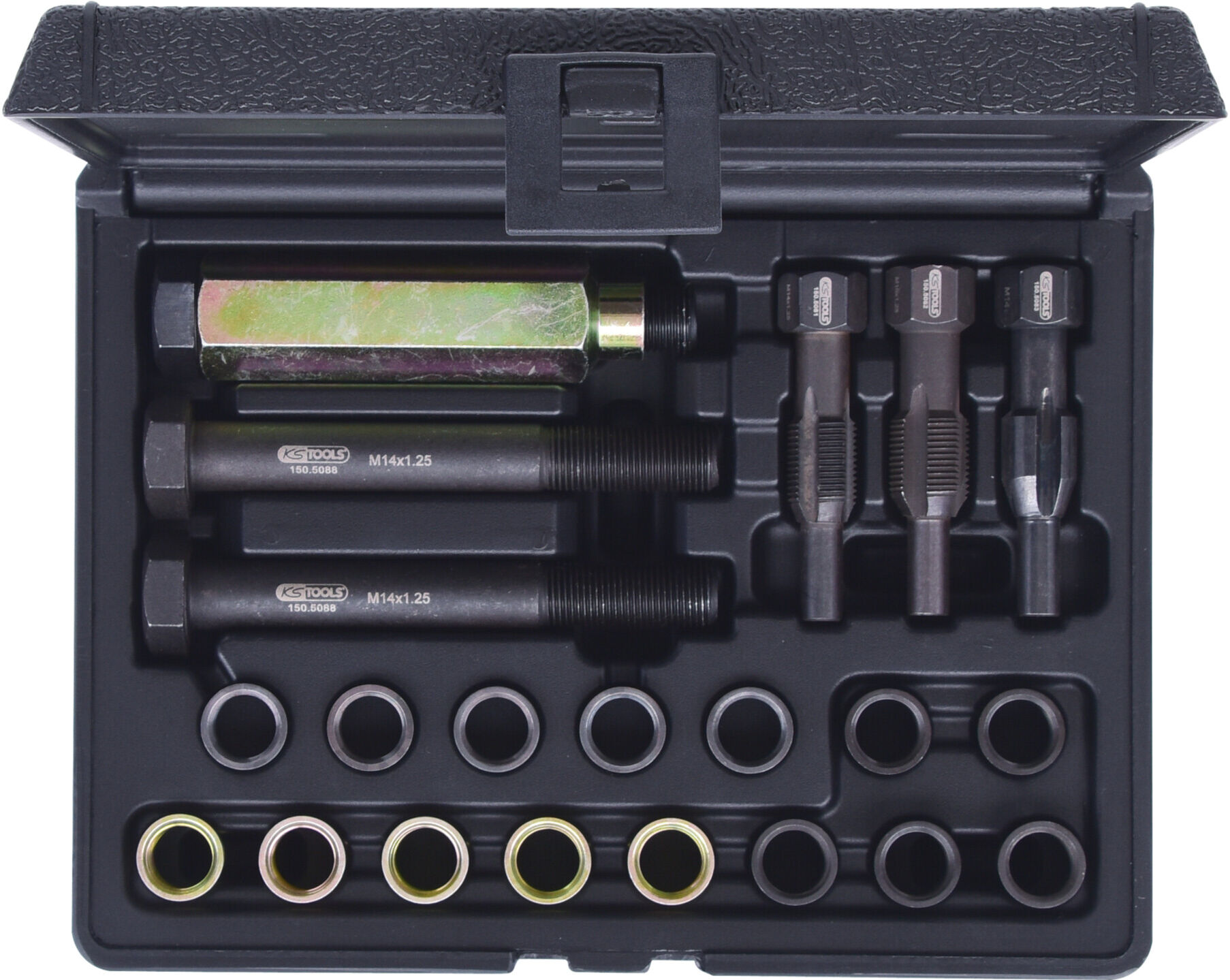 KS Tools THREADfix Reparatur-Satz M14x1,25 f.Zündkerzen,21-teilig (150.5080)