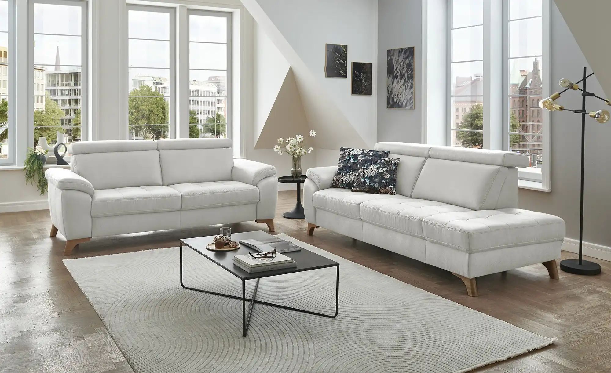 meinSofa Einzelsofa  Chloris ¦ grau ¦ Maße (cm): B: 200