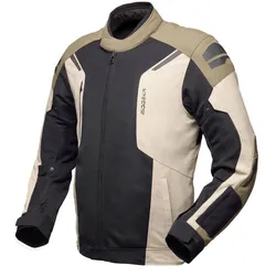 Modeka Khao Air II Sommerjacke - schwarz-sand-khaki - S