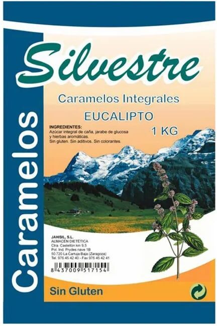 Silvestre Balas de Eucalipto Com Açúcar Integral 1 Kg