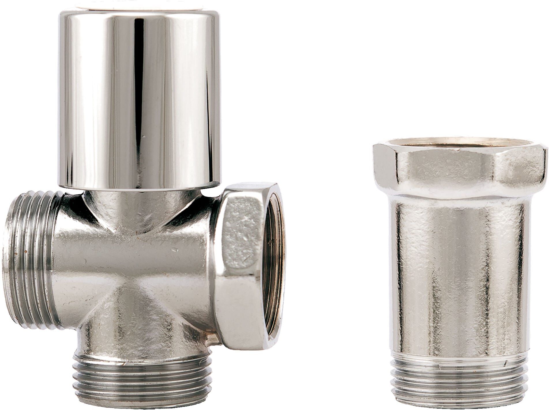Itap RUBINETTO RETROGRUPPO  230 MF 3/4'' ATTACCO LAVATRICE M 3/4'' E DISTANZIATORE OTTONE CROMO
