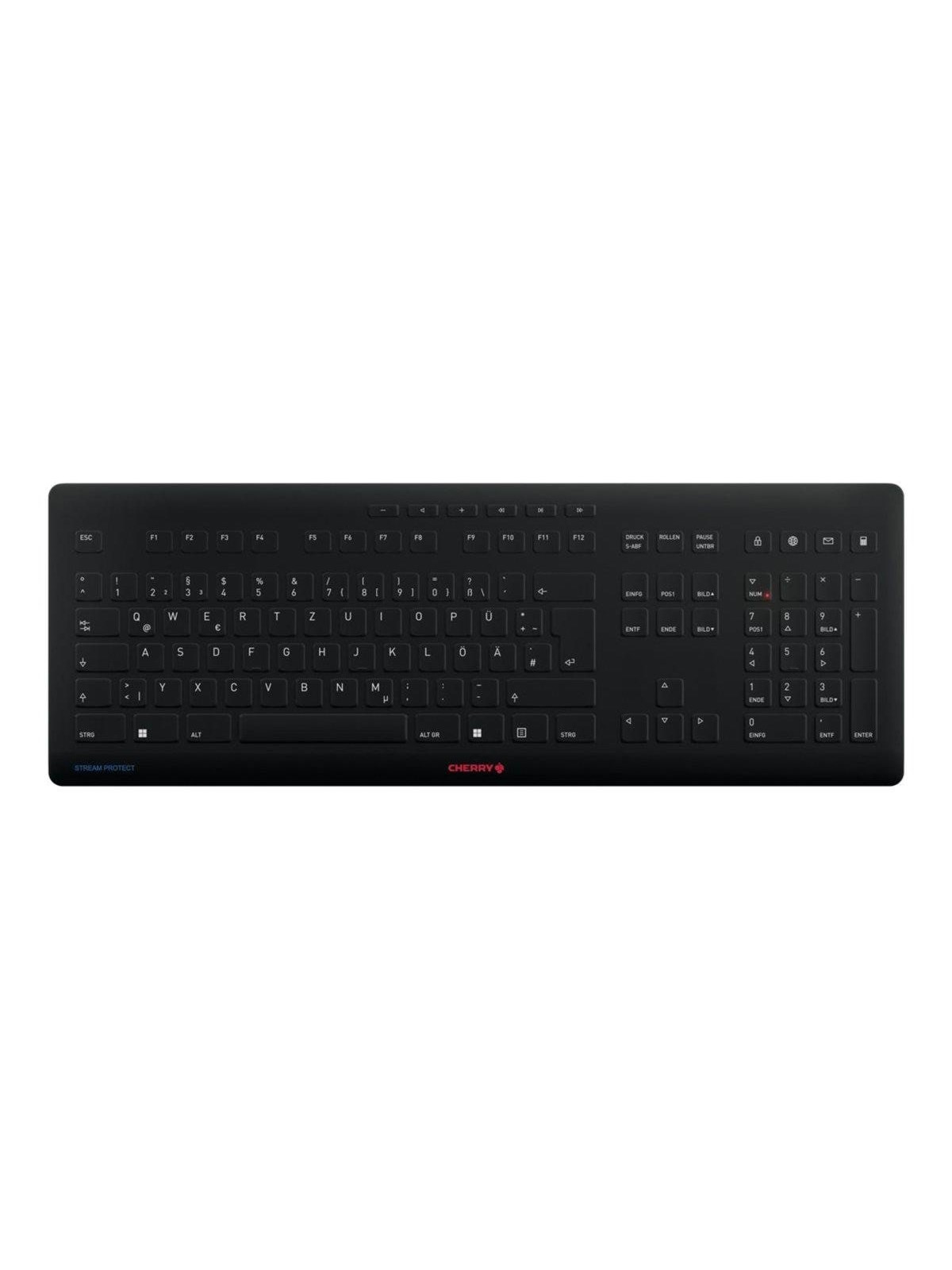 Cherry STREAM - keyboard - German - Tastatur - Deutsch - Schwarz