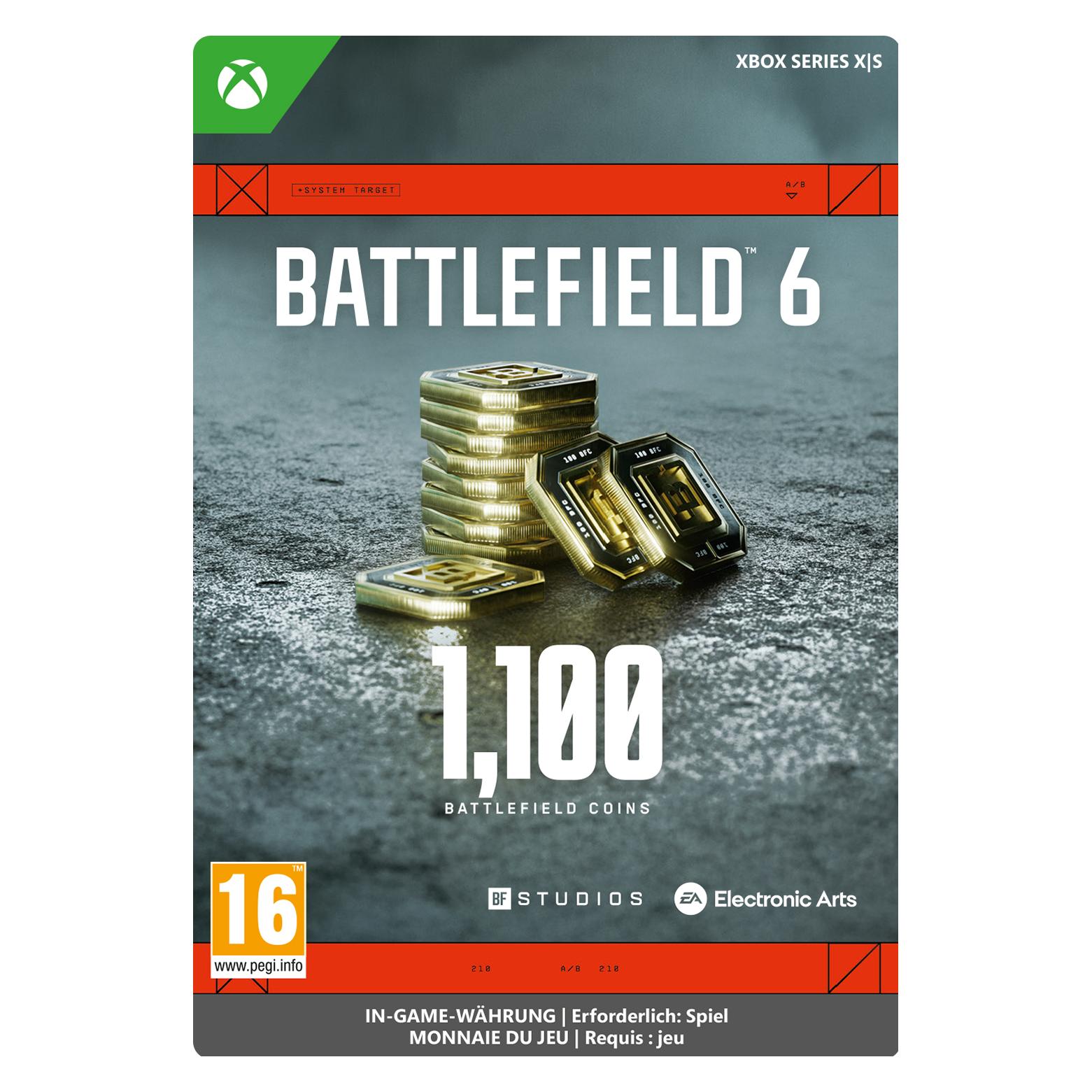 Microsoft Xbox BATTLEFIELD 6 1100 BFC Download Code (7F6-00915)